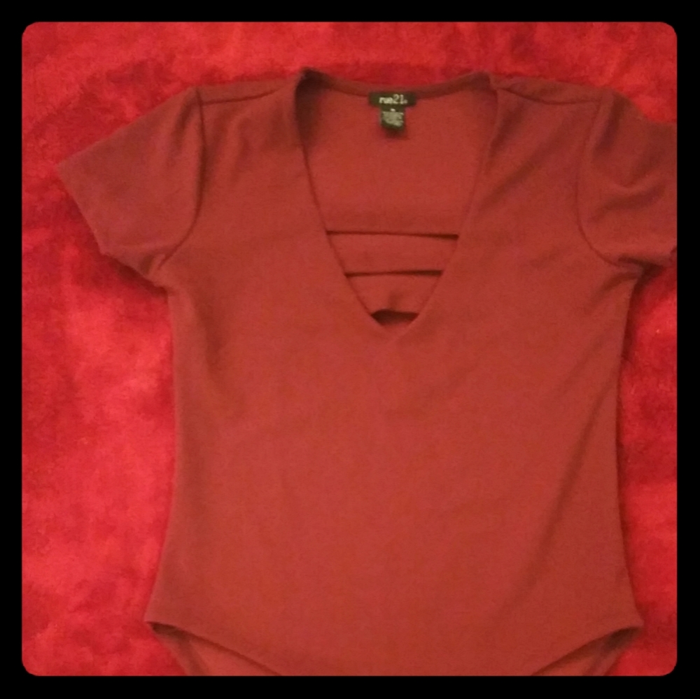 Stylish Burgundy RUE21 Onesie